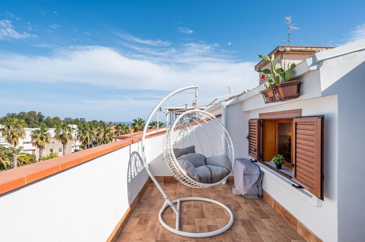 Naxos Charming Penthouse With Swimming Pool X6 Apartment Giardini Naxos Ngoại thất bức ảnh